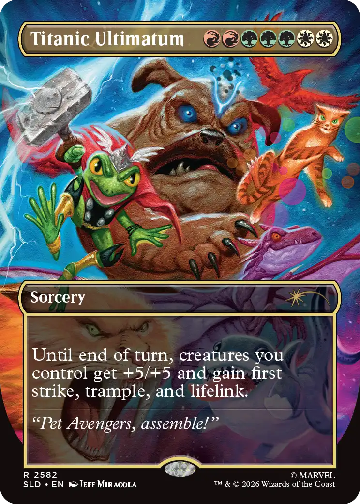 MTG - Secret Lair x Marvel: Earth's Mightiest Pets - Non Foil