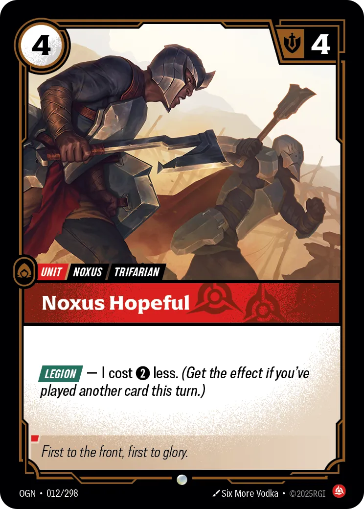Noxus Hopeful (OGN-012/298) [Riftbound: Origins]