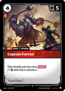 Captain Farron (OGN-015/298) [Riftbound: Origins]