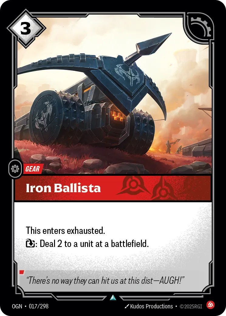 Iron Ballista (OGN-017/298) [Riftbound: Origins]