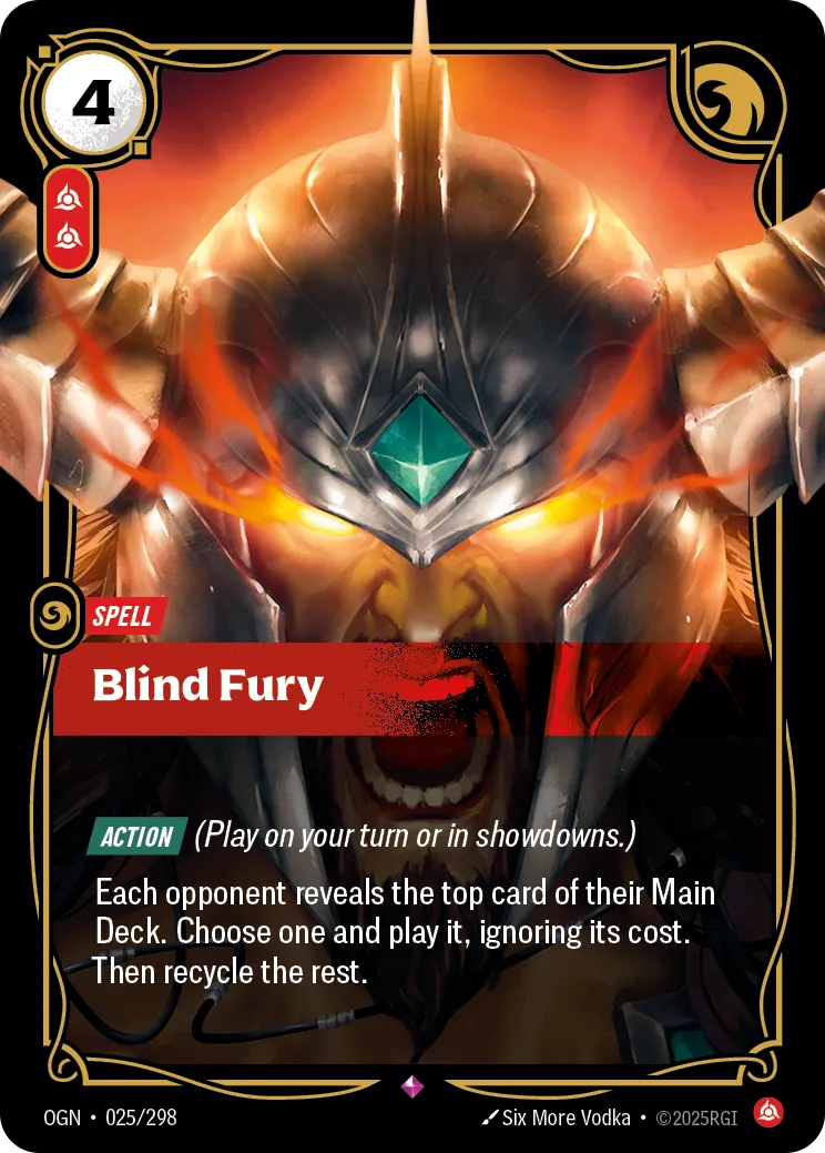 Blind Fury (OGN-025/298) [Riftbound: Origins]