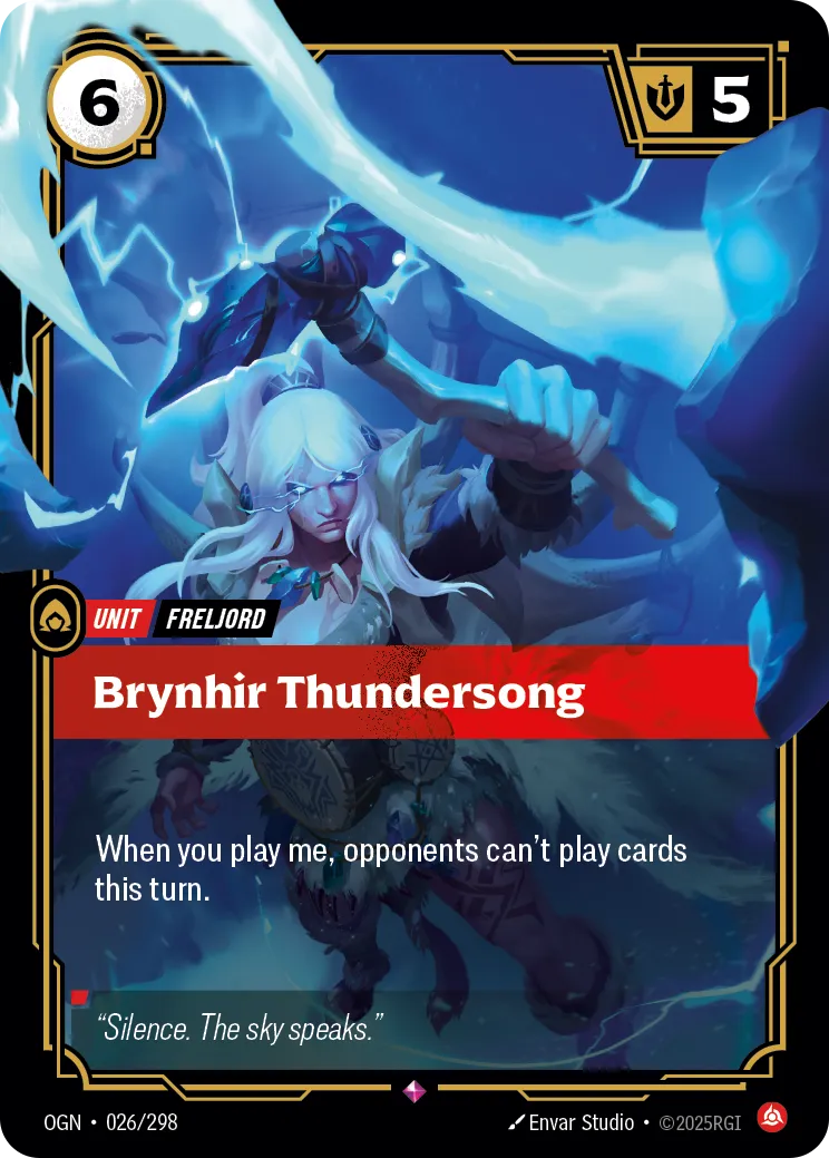 Brynhir Thundersong (OGN-026/298) [Riftbound: Origins]
