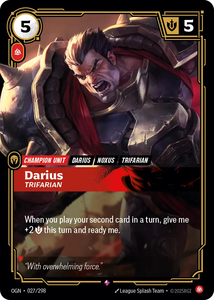 Darius, Trifarian (OGN-027/298) [Riftbound: Origins]