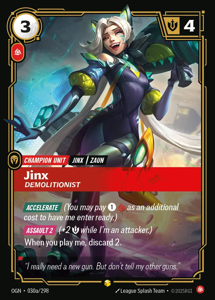 Jinx, Demolitionist (Alternate Art) (OGN-030a/298) [Riftbound: Origins]