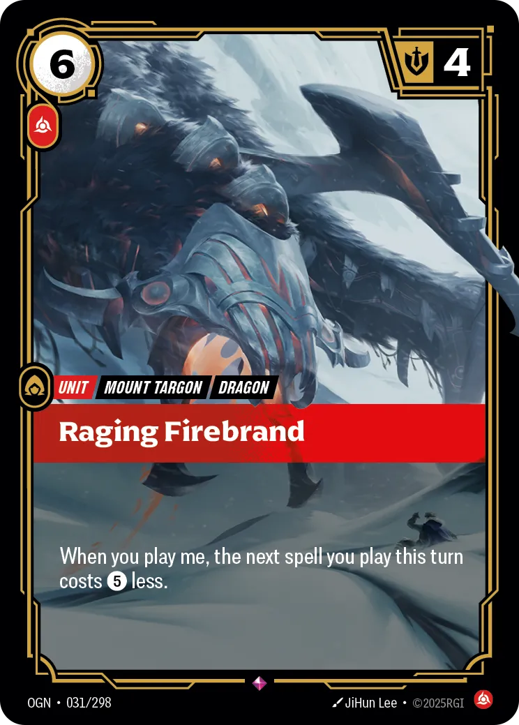 Raging Firebrand (OGN-031/298) [Riftbound: Origins]