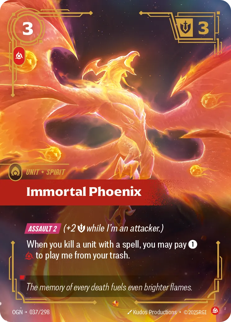 Immortal Phoenix (OGN-037/298) [Riftbound: Origins]