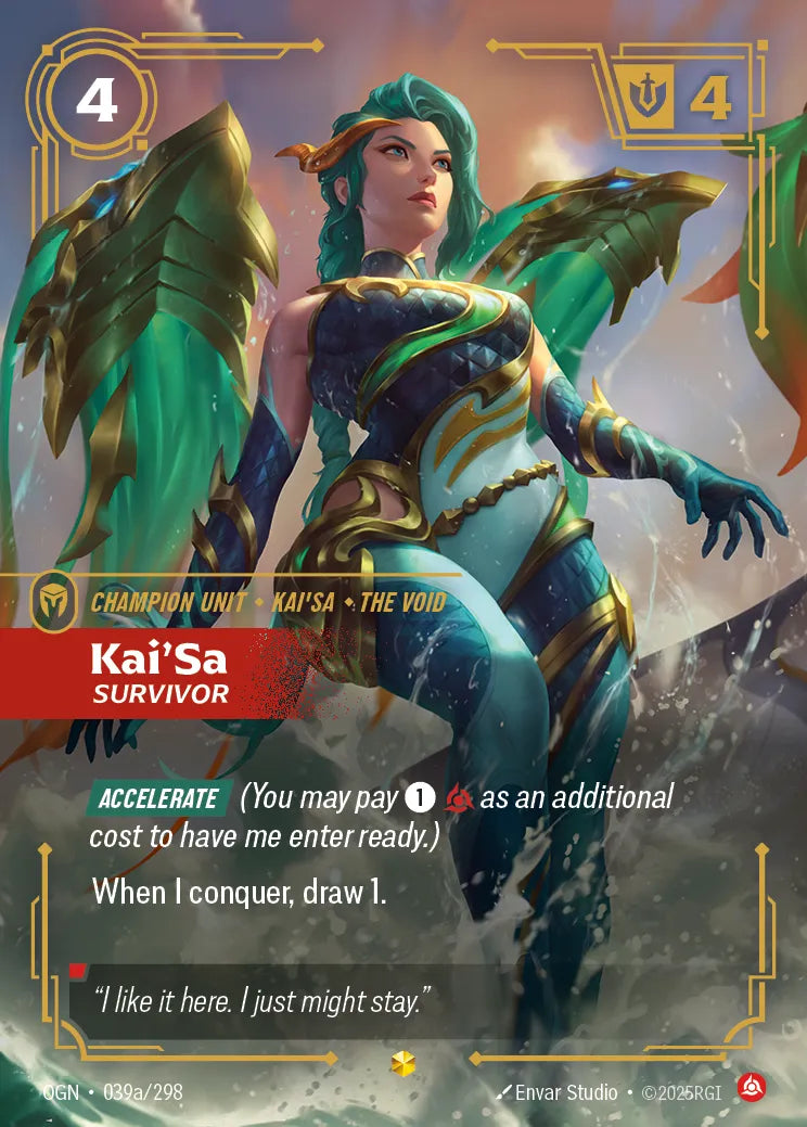 Kai'Sa, Survivor (Alternate Art) (OGN-039a/298) [Riftbound: Origins]