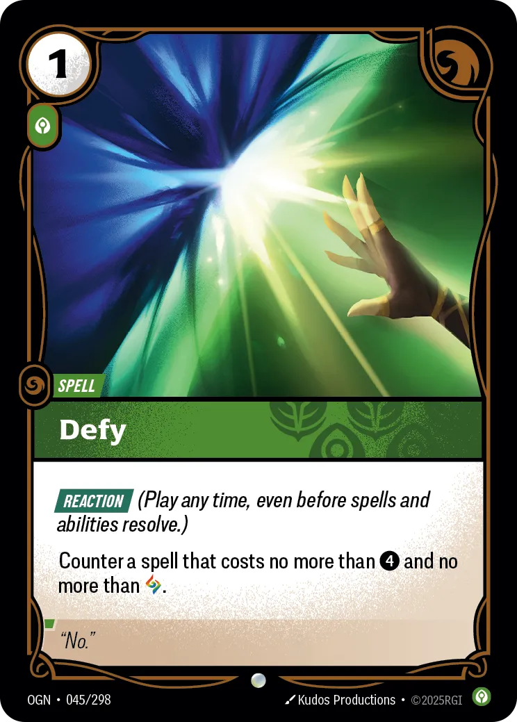 Defy (OGN-045/298) [Riftbound: Origins]