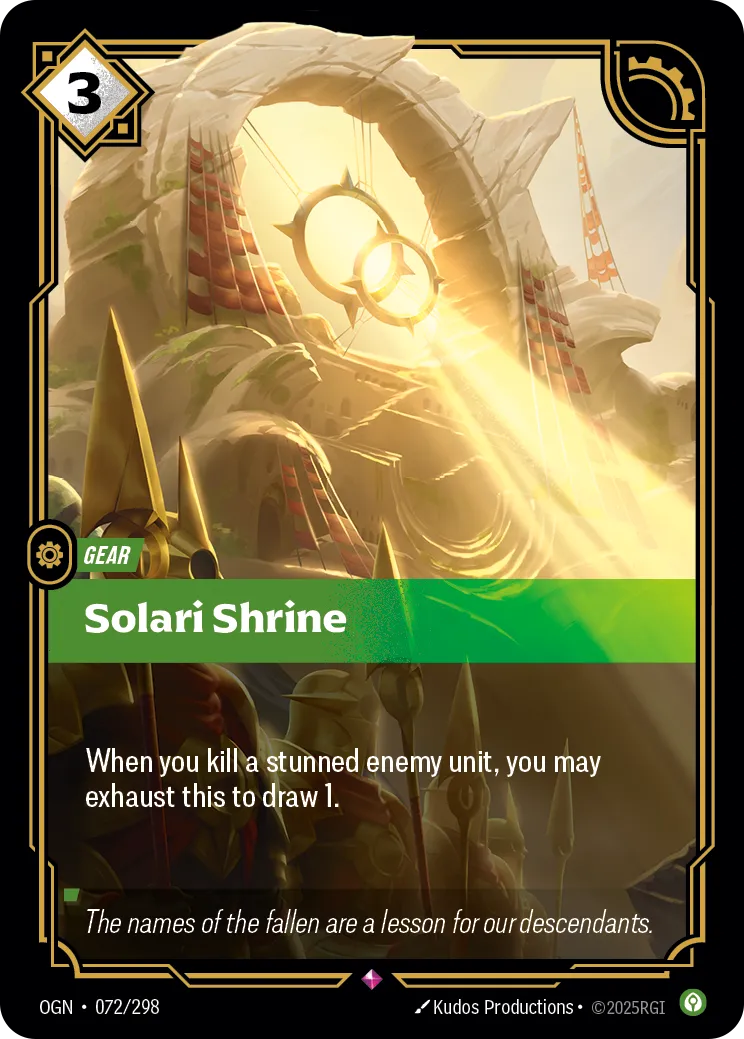 Solari Shrine (OGN-072/298) [Riftbound: Origins]