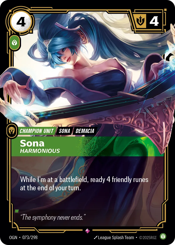 Sona, Harmonious (OGN-073/298) [Riftbound: Origins]