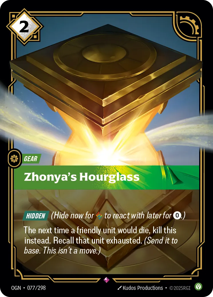 Zhonya's Hourglass (OGN-077/298) [Riftbound: Origins]