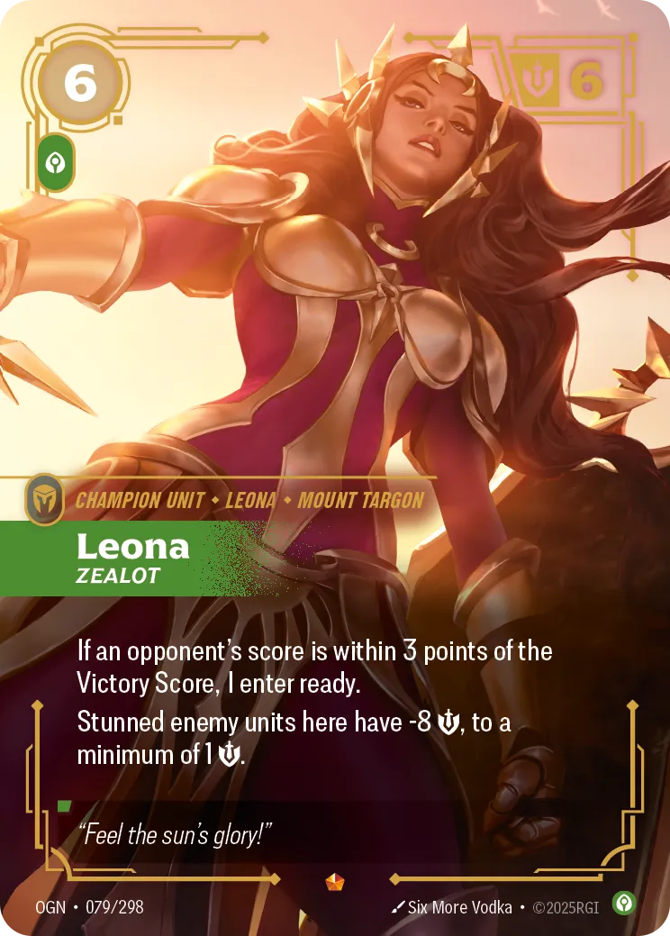Leona, Zealot (OGN-079/298) [Riftbound: Origins]