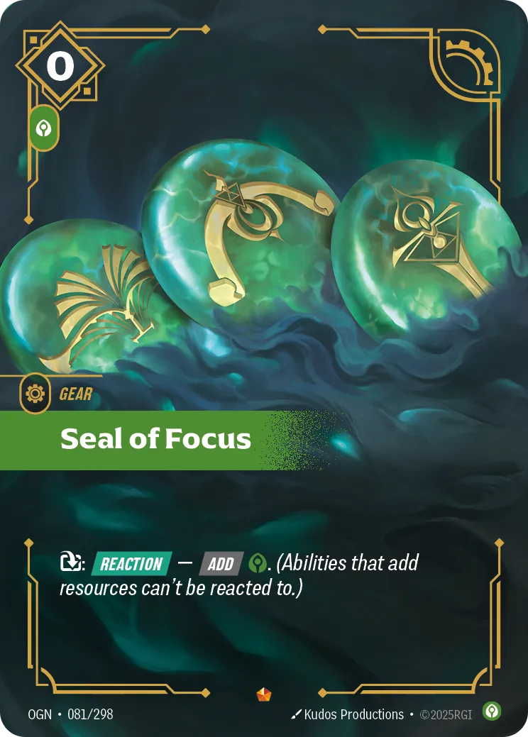 Seal of Focus (OGN-081/298) [Riftbound: Origins]
