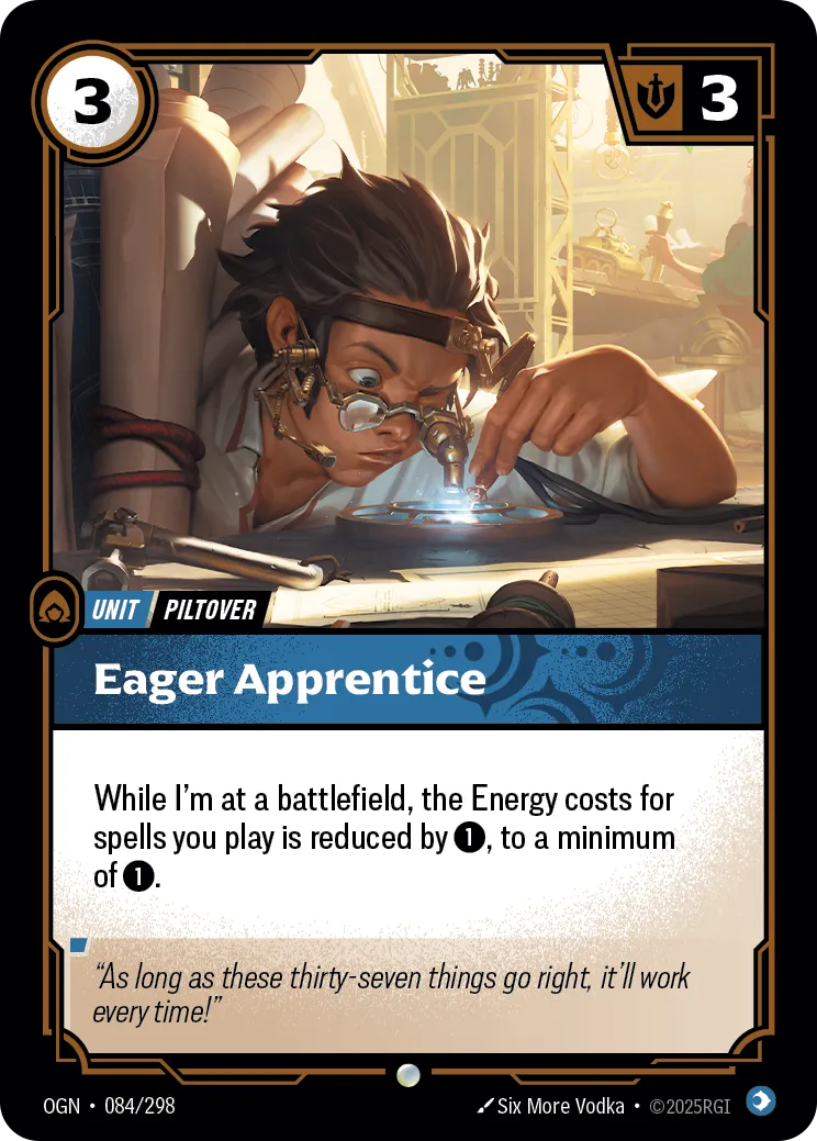 Eager Apprentice (OGN-084/298) [Riftbound: Origins]