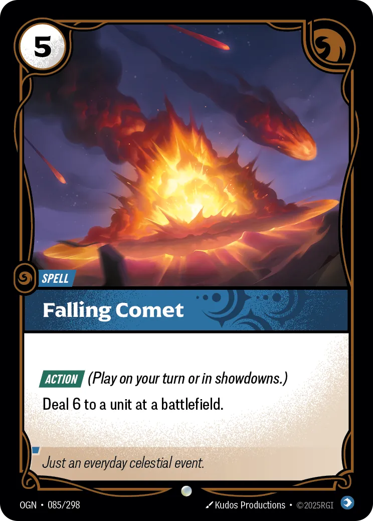 Falling Comet (OGN-085/298) [Riftbound: Origins]