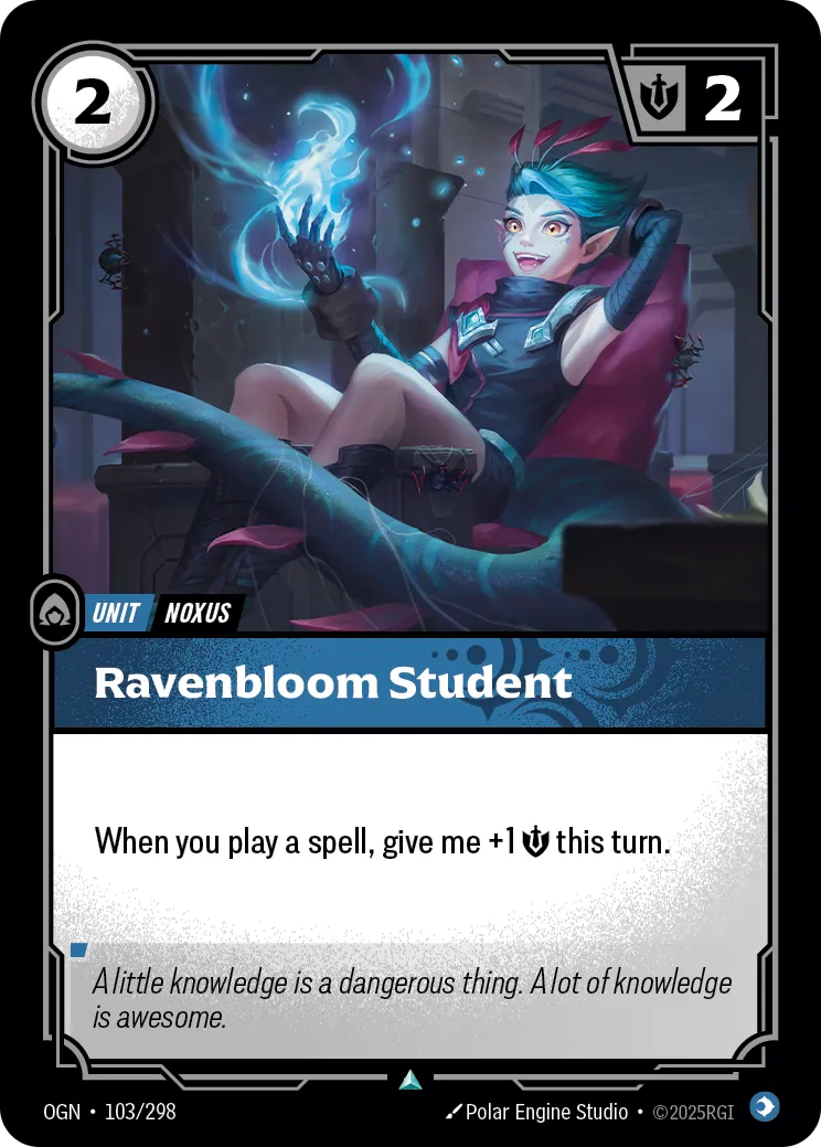 Ravenbloom Student (OGN-103/298) [Riftbound: Origins]
