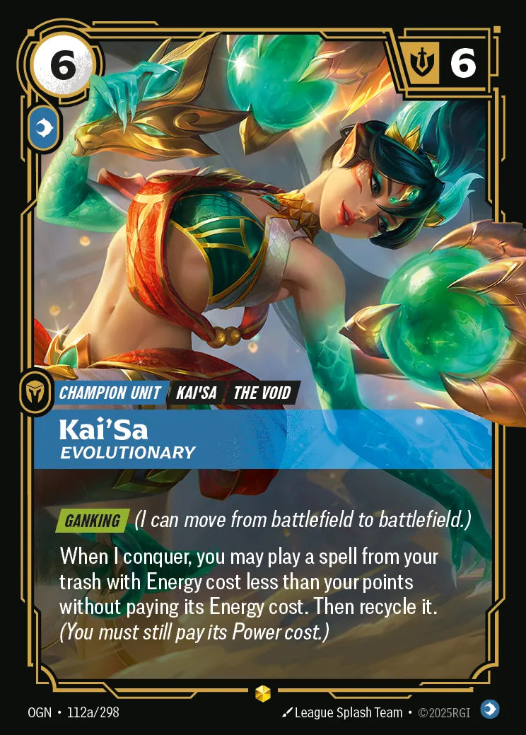 Kai'Sa, Evolutionary (Alternate Art) (OGN-112a/298) [Riftbound: Origins]