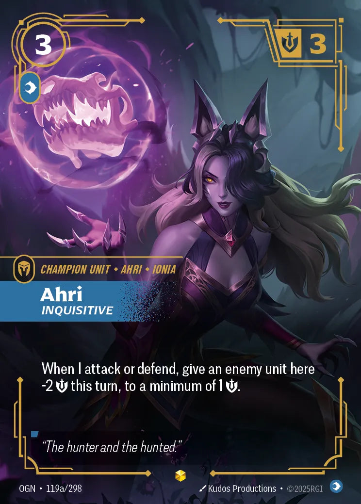 Ahri, Inquisitive (Alternate Art) (OGN-119a/298) [Riftbound: Origins]