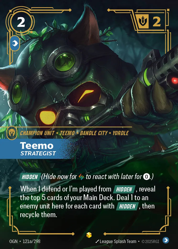 Teemo, Strategist (Alternate Art) (OGN-121a/298) [Riftbound: Origins]