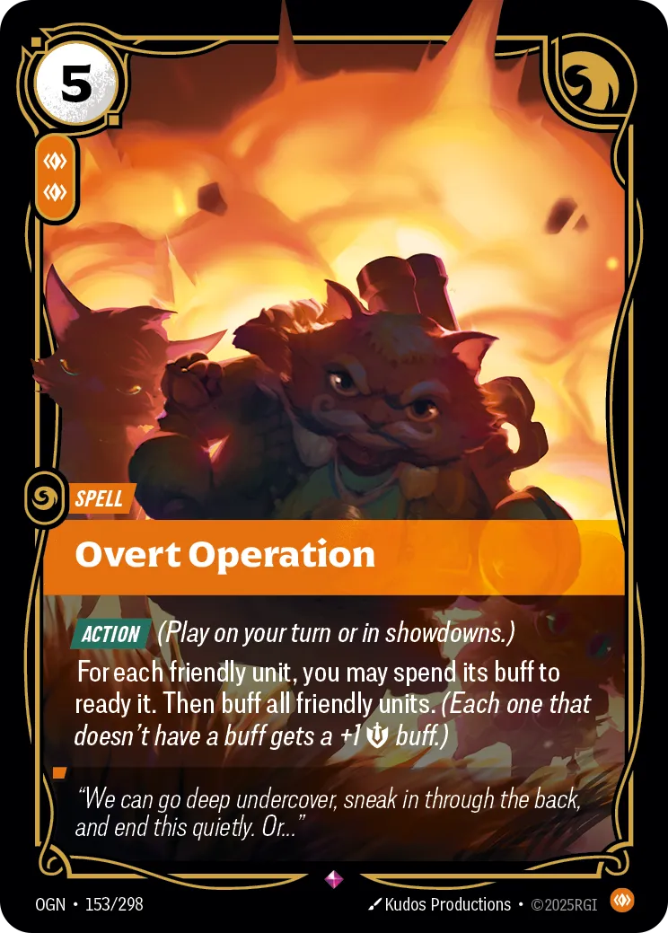 Overt Operation (OGN-153/298) [Riftbound: Origins]