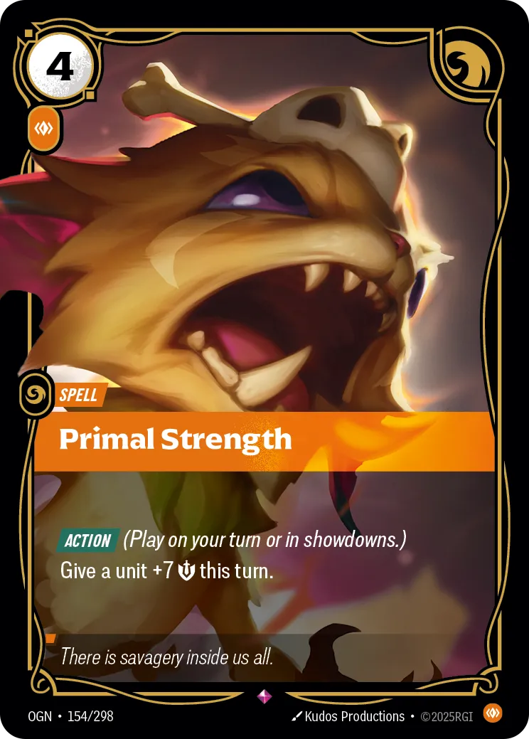 Primal Strength (OGN-154/298) [Riftbound: Origins]
