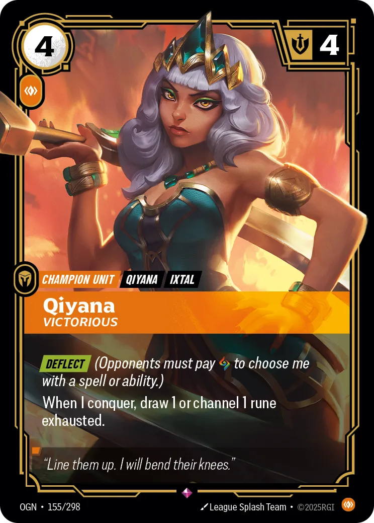 Qiyana, Victorious (OGN-155/298) [Riftbound: Origins]