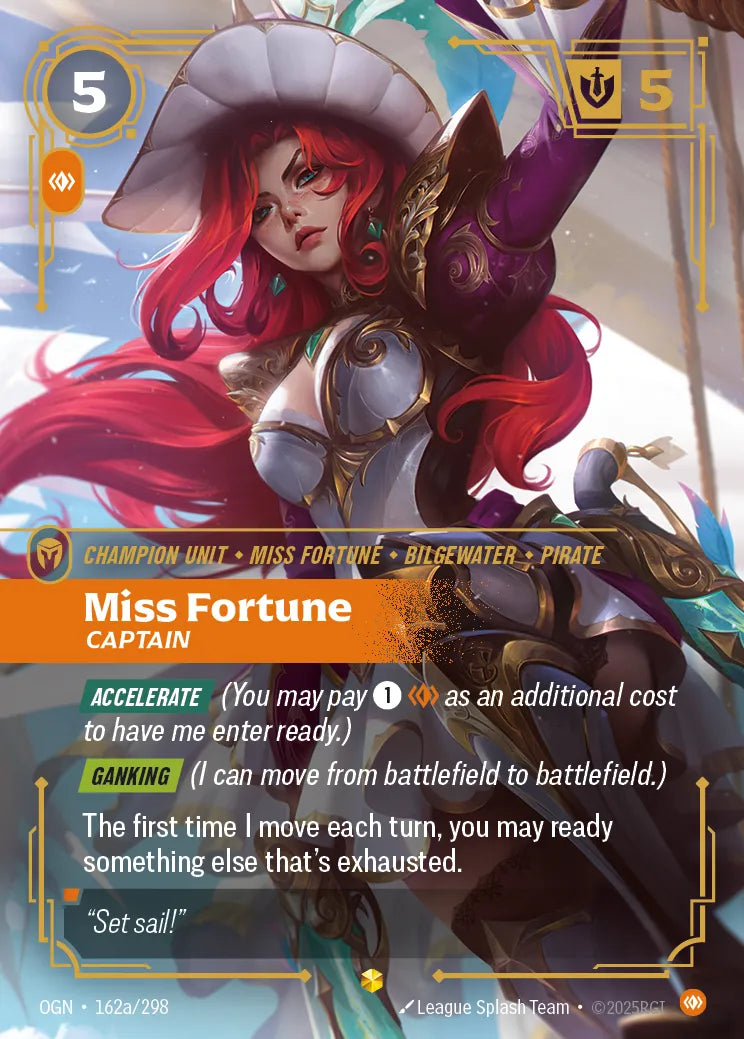 Miss Fortune, Captain (Alternate Art) (OGN-162a/298) [Riftbound: Origins]