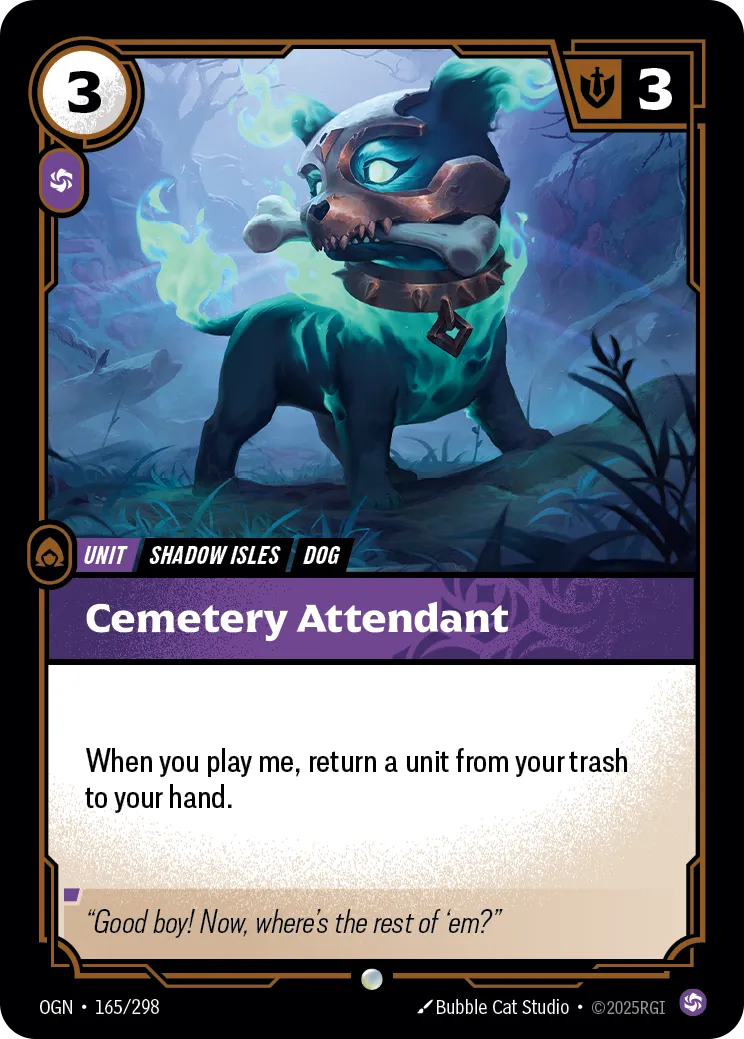 Cemetery Attendant (OGN-165/298) [Riftbound: Origins]
