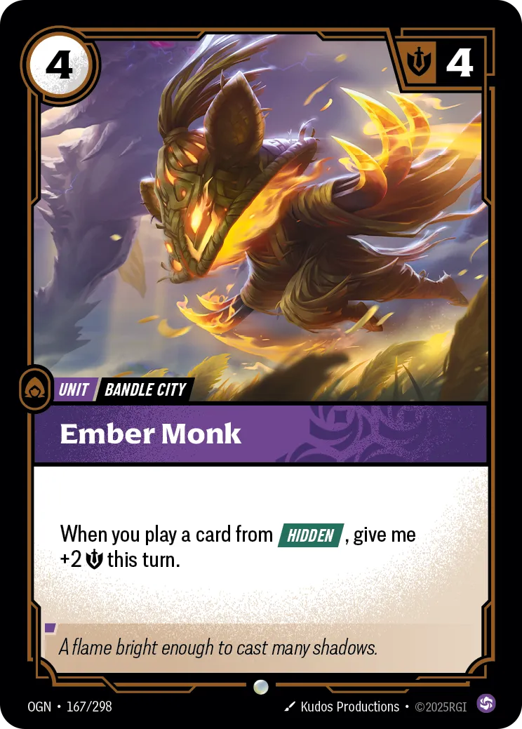 Ember Monk (OGN-167/298) [Riftbound: Origins]