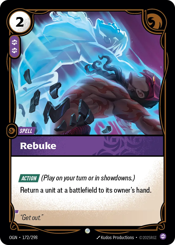 Rebuke (OGN-172/298) [Riftbound: Origins]