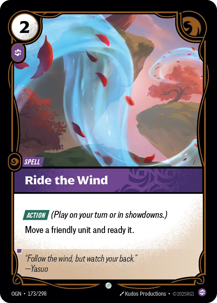 Ride the Wind (OGN-173/298) [Riftbound: Origins]