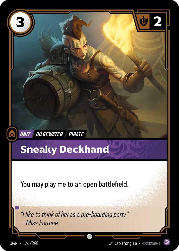Sneaky Deckhand (OGN-176/298) [Riftbound: Origins]