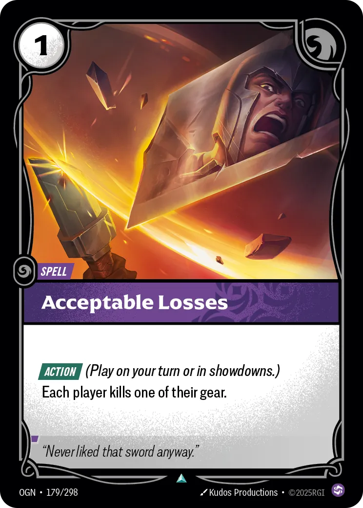 Acceptable Losses (OGN-179/298) [Riftbound: Origins]
