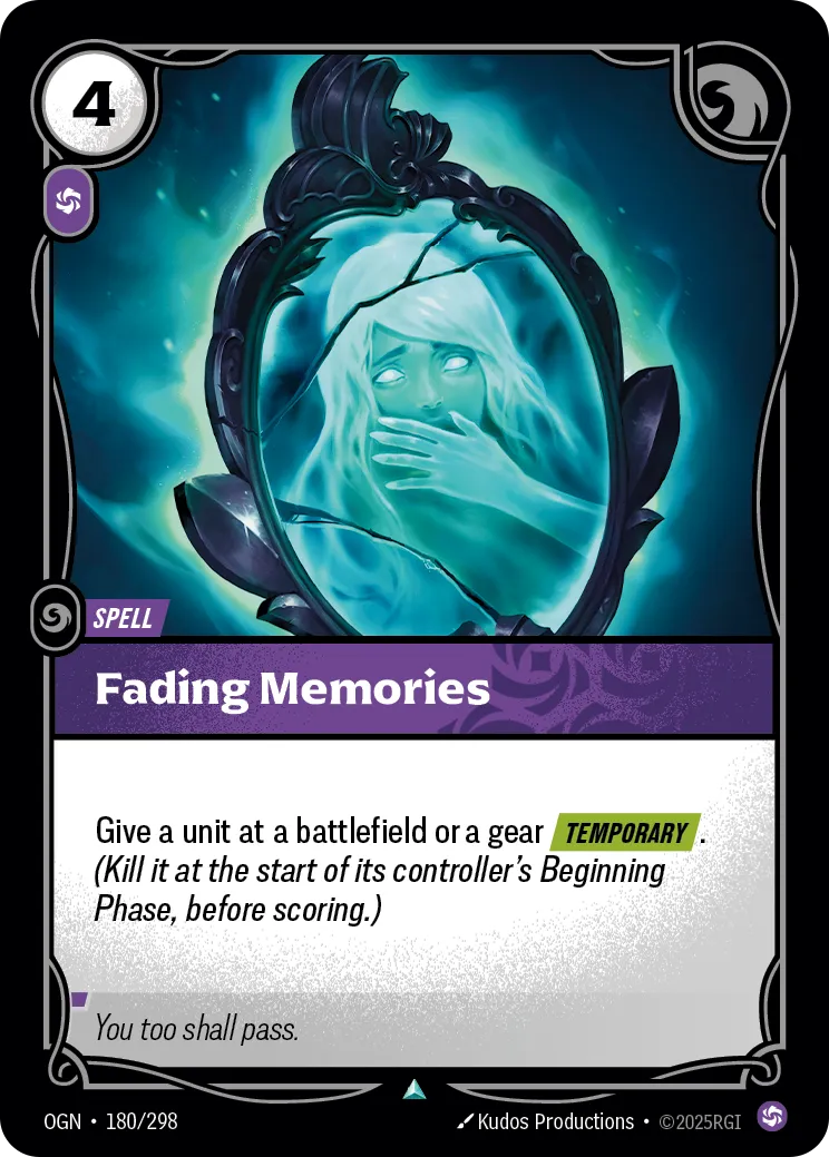 Fading Memories (OGN-180/298) [Riftbound: Origins]