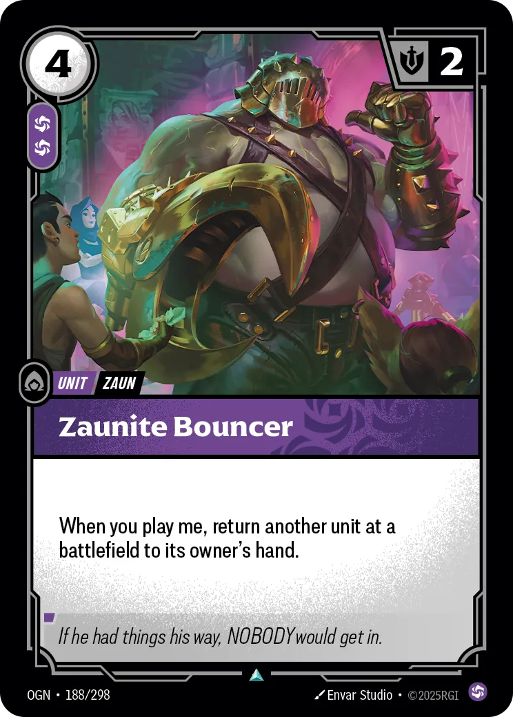 Zaunite Bouncer (OGN-188/298) [Riftbound: Origins]