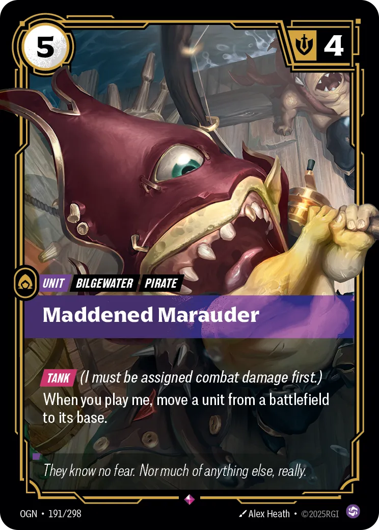 Maddened Marauder (OGN-191/298) [Riftbound: Origins]