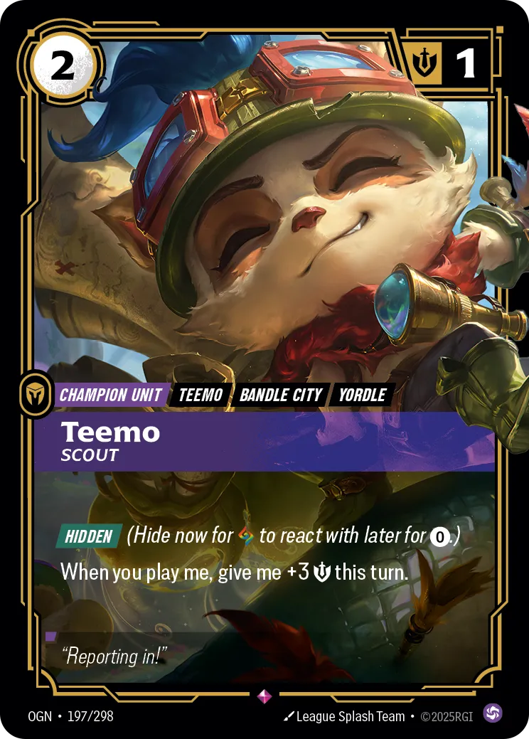 Teemo, Scout (OGN-197/298) [Riftbound: Origins]