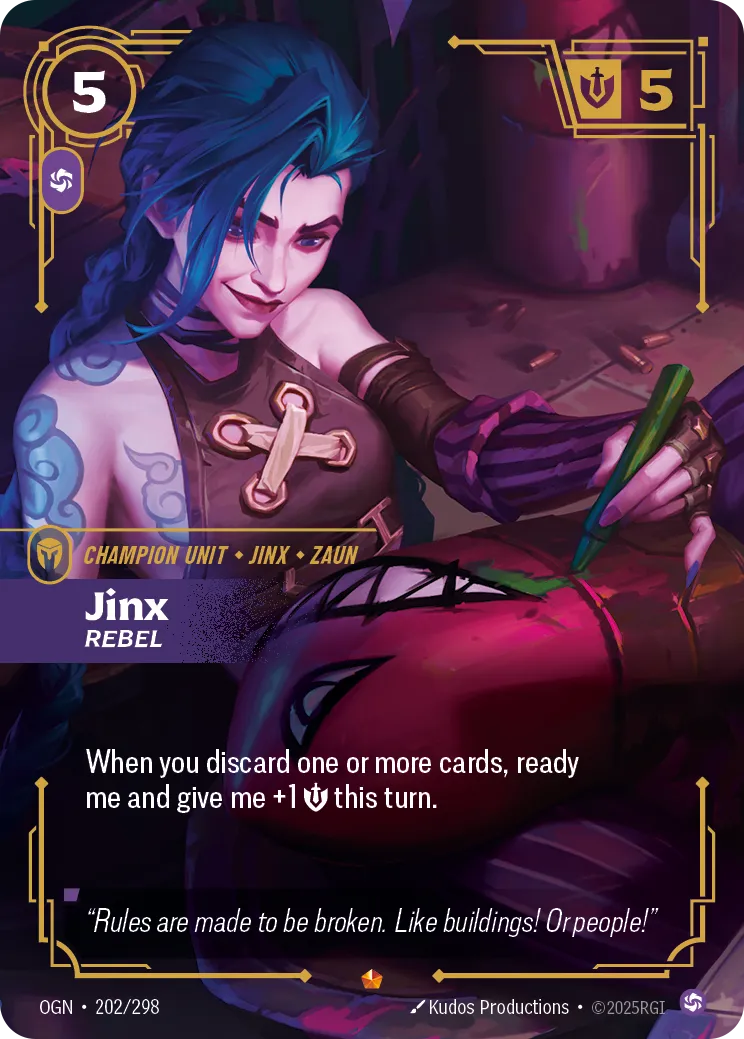 Jinx, Rebel (OGN-202/298) [Riftbound: Origins]