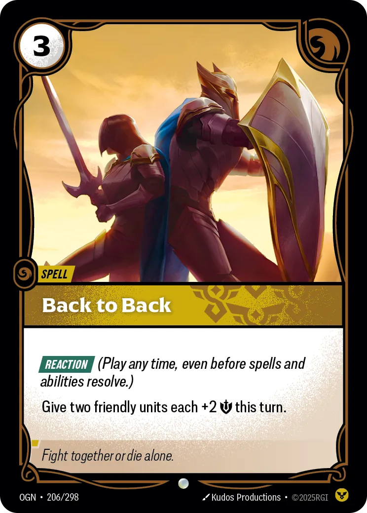 Back to Back (OGN-206/298) [Riftbound: Origins]