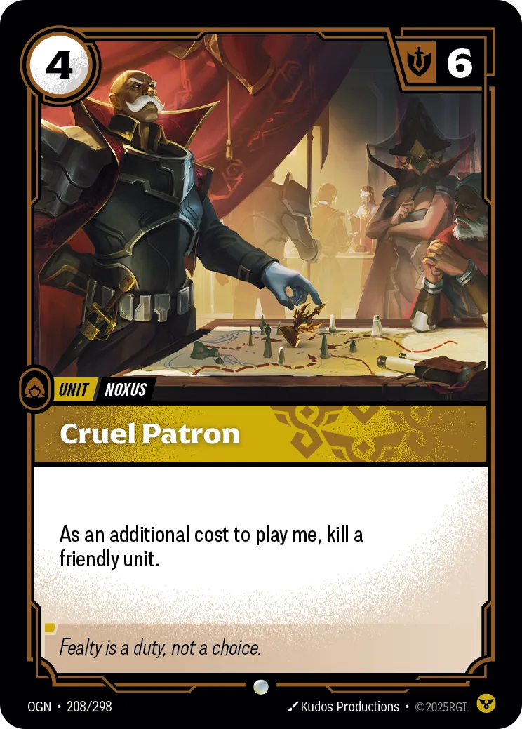 Cruel Patron (OGN-208/298) [Riftbound: Origins]