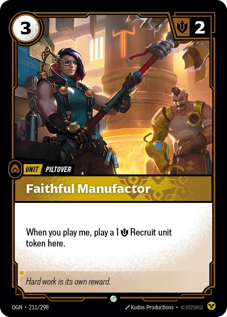 Faithful Manufactor (OGN-211/298) [Riftbound: Origins]