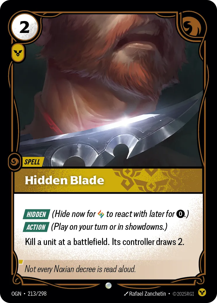 Hidden Blade (OGN-213/298) [Riftbound: Origins]