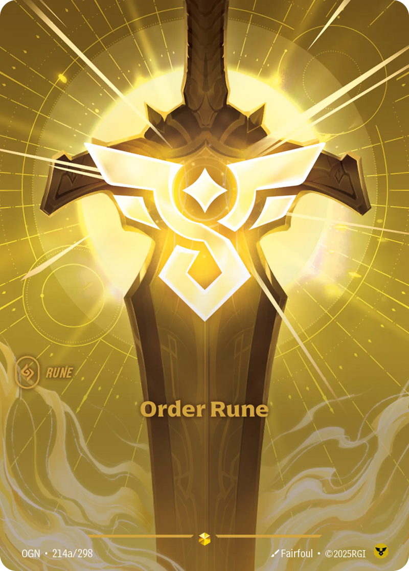 Order Rune (Alternate Art) (OGN-214a/298) [Riftbound: Origins]