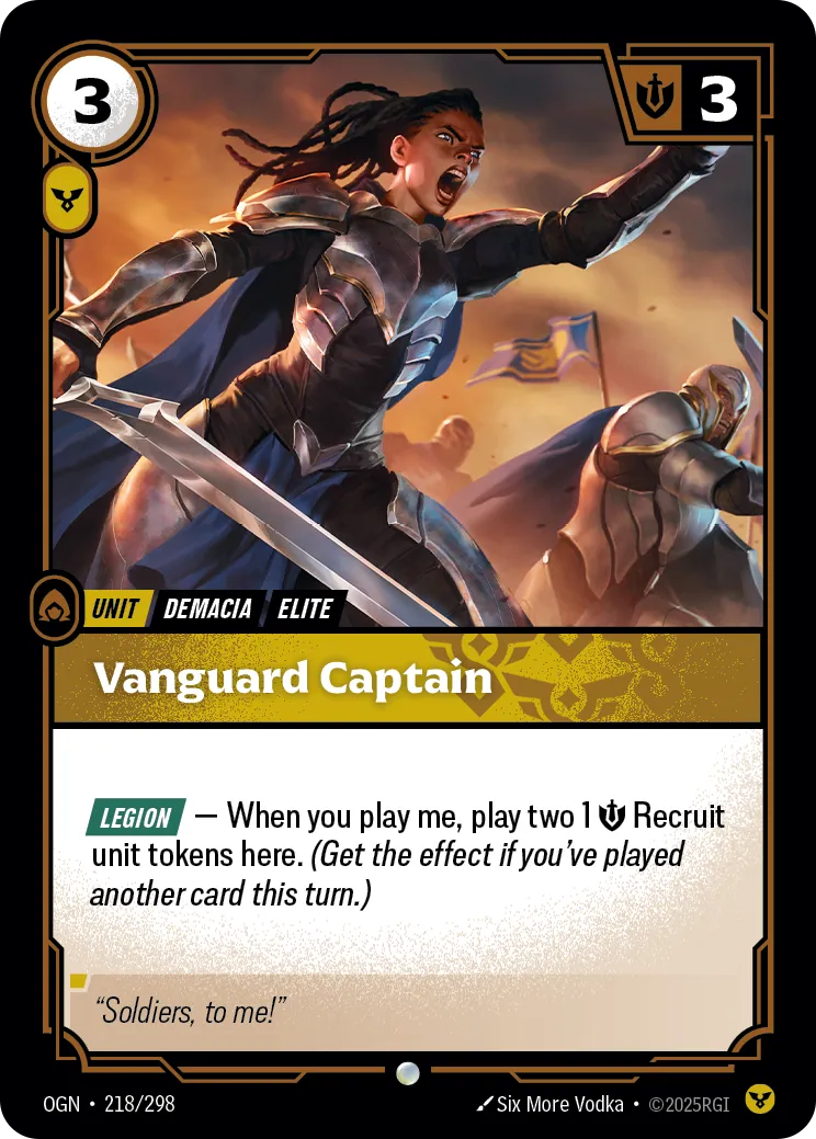 Vanguard Captain (OGN-218/298) [Riftbound: Origins]