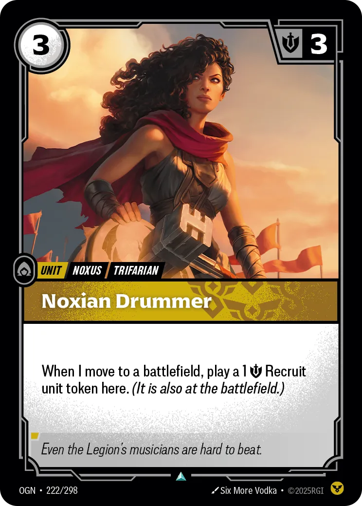 Noxian Drummer (OGN-222/298) [Riftbound: Origins]