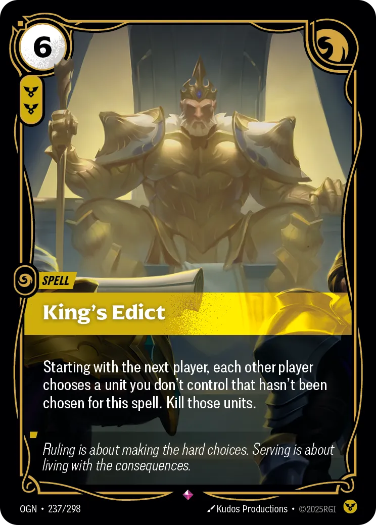 King's Edict (OGN-237/298) [Riftbound: Origins]