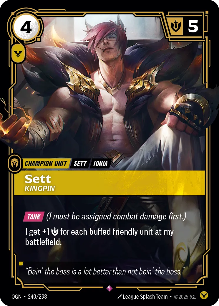 Sett, Kingpin (OGN-240/298) [Riftbound: Origins]