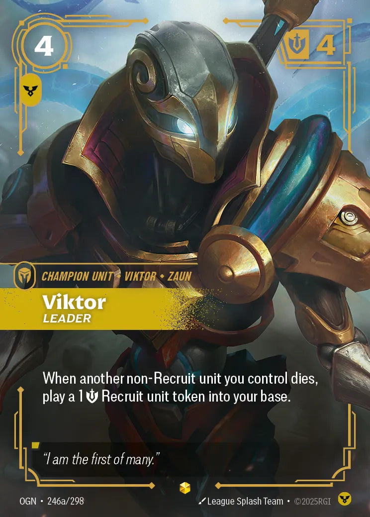 Viktor, Leader (Alternate Art) (OGN-246a/298) [Riftbound: Origins]