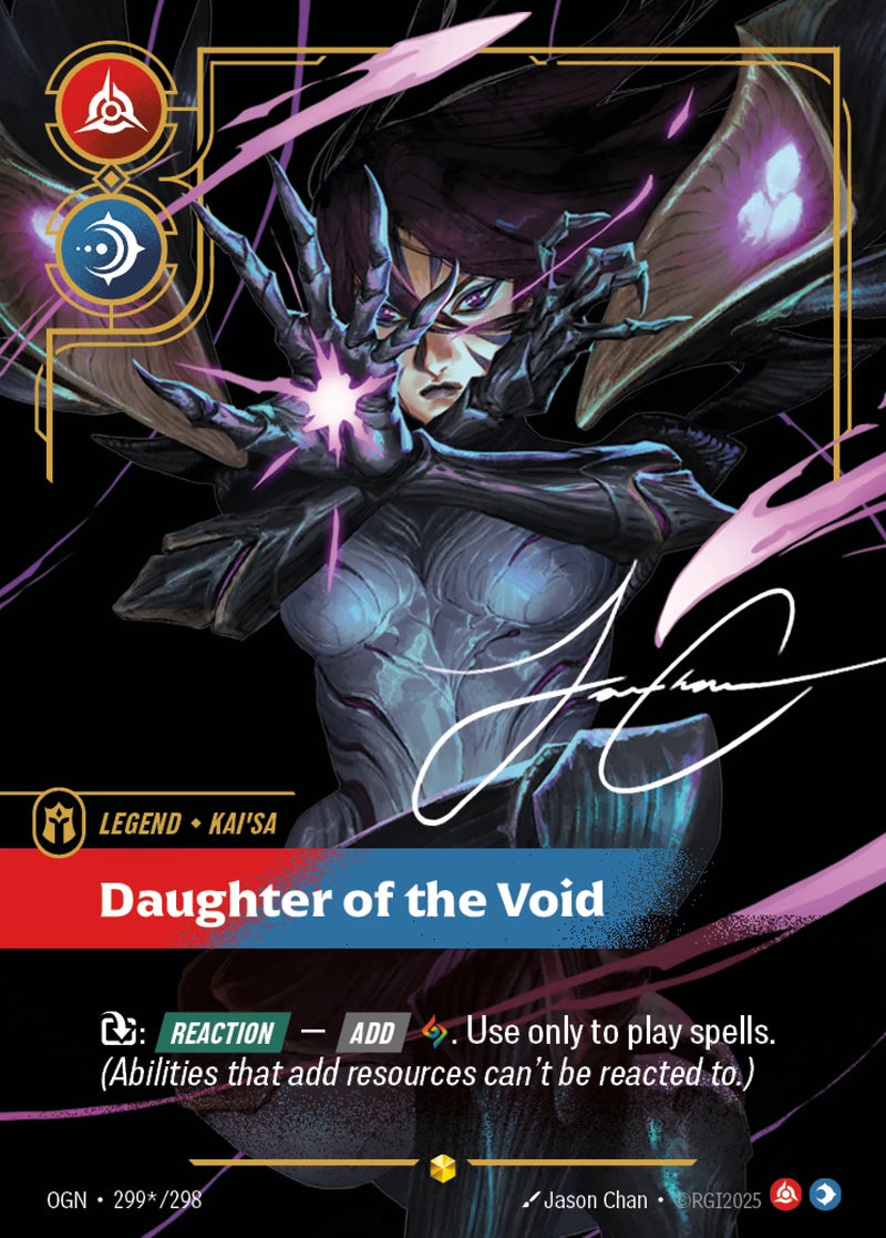 Kai'Sa, Daughter of the Void (Signature Overnumbered) (OGN-299*/298) [Riftbound: Origins]