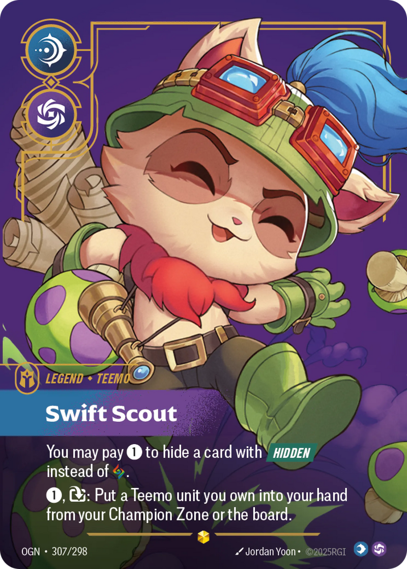 Teemo, Swift Scout (Overnumbered) (OGN-307/298) [Riftbound: Origins]
